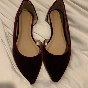 Target shoes velvet maroon